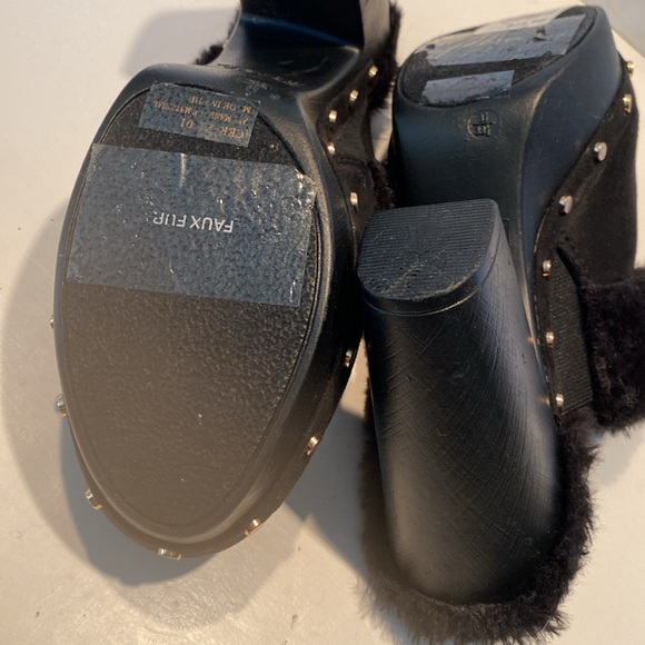 NWT Rouge Helium Black Platform Chunky Heels - Picture 9 of 9